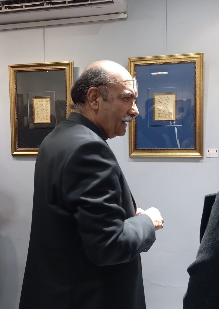 افتتاح یک نمایشگاه خوشنویسی شکسته نستعلیق با حضور مجتبی ملک‌زاده